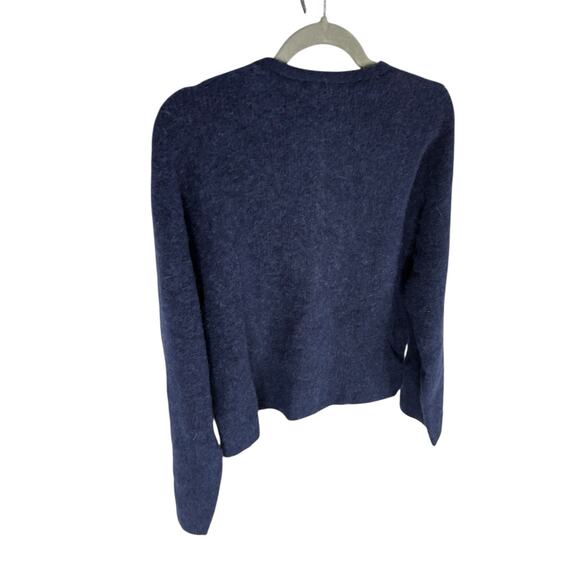 & Other Stories Cardigan Sweater Alpaca Wool Blend Knit Quiet Luxury Preppy M - Picture 8 of 11